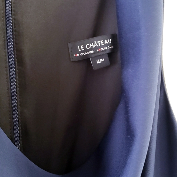 Scoop Neck Satin High-Low Dress - Picture 2 of 3